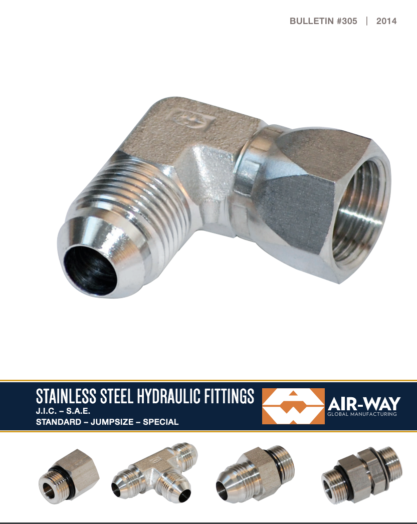 Air-Way Manufacturing Stainless Steel Product Bulletin